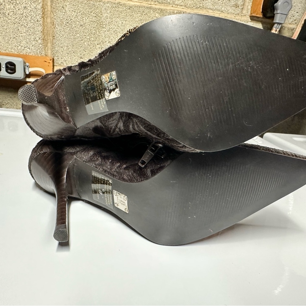 Bakers Multi-Brown Patchwork Heeled Boots - image 5